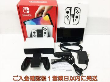 【1円】任天堂 有機ELモデル Nintendo Switch 本体 セット ホワイト 初期化/動作確認済 スイッチ G02-083tm/G4