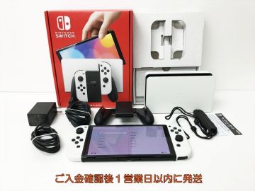 【1円】任天堂 Nintendo Switch 有機ELモデル 本体/箱 セット ホワイト ゲーム機本体 初期化/動作確認済 スイッチ N06-241yk/G4