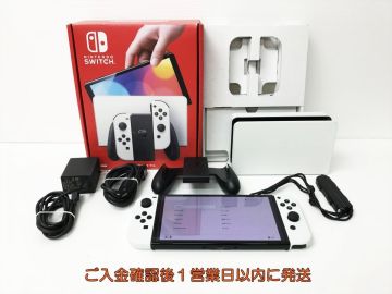 【1円】任天堂 Nintendo Switch 有機ELモデル 本体/箱 セット ホワイト ゲーム機本体 初期化/動作確認済 スイッチ N04-356yk/G4