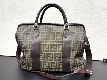 ◇FENDI フェンディ ズッカ ビジネスバッグ ハンドバッグ ショルダーバッグ 2WAY キャンバス レザー レディース メンズ ビンテージ 