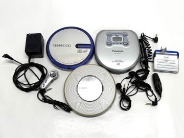 【Y879】当時物 ポーターブルCDプレイヤー 3点セット Panasonic SL-SX220/ケンウッド DPC-X337/sony D-EJ785 ウォークマン
