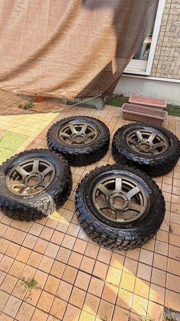 引き取り限定 225/75R16 BFGoodrich BFグッドリッチ km3 cst zero1 hyperJ6 ブロンズ 16&times;6.0J-15 付き