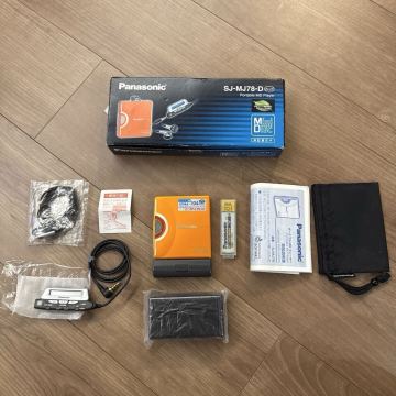 完動極美品！Panasonic SJ-MJ78-D オレンジ 箱説付 付属品完備級 MDウォークマン Panasonic WALKMAN MD ウォークマン SONY