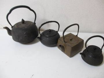 南部鉄器 鉄器 鉄瓶 やかん 急須 伝統工芸品 鉄びん 南部 東北 鉄分補給 コレクション レトロ インテリア おまとめ 激安1円スタート