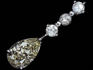 ML19245S【1円～】新品【RK宝石】《Diamond》極上イエローダイヤモンド 特大1.01ct 上質脇石クリアダイヤ Pt900 高級ペンダントヘッド