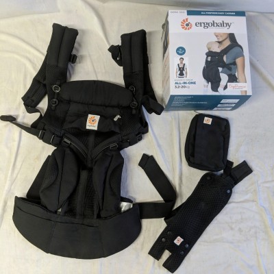 OKSK632 ▲　エルゴベビー OMNI 360 クールエア メッシュ ブラック 抱っこ紐　 ergobaby OMNI360 正規品　