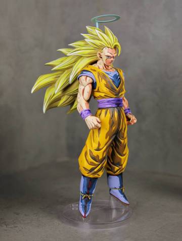 ドラゴンボール 一番くじ　A賞　超サイヤ人　3孫悟空 リペイント二次元彩色