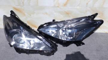 ZVW40 41 プリウス &alpha; アルファ 純正. ハロゲン 左右 ヘッドライト ３年保証リビルトレンズ 大好評 サラウンド スモーク加工 米国特許取得