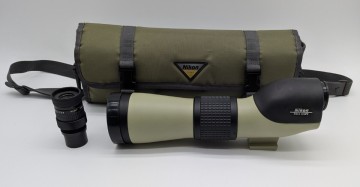 【1円スタート】 NIKON FIELD SCOPE Nikon D=60 P Nikon 20-45x セット ニコン フィールドスコープ ケース付き ★100803★ ※動作未確認