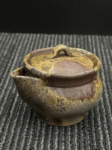 三村陶景　備前焼　宝瓶 急須 茶器 古美術品 時代物 在銘
