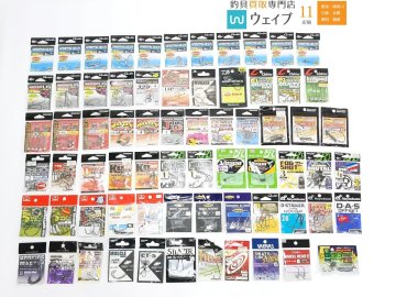 がまかつ ホリゾンヘッド・リューギ ホバショット・デコイ ゼロダン ワーム 等 バスフック 計69点 未使用保管品