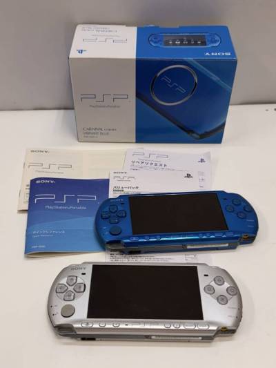 HH925-261002-35【ジャンク】SONY ソニー PSP PlayStation Portable PSP-3000 本体 ブルー シルバー ゲーム プレイステーション ポータブル