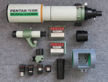 PENTAX-75EDHF鏡筒＋アイピース5種