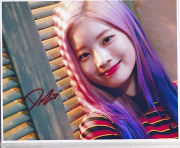 Dahyunダヒョン TWICE★直筆サイン写真★証明書COA◆7265