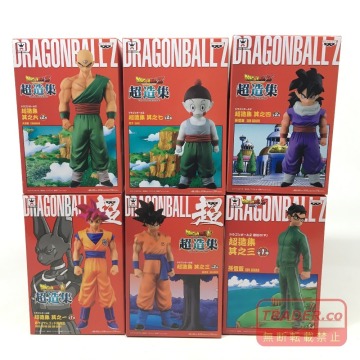 01w6096★1円~ ドラゴンボール 超造集 フィギュア 6点セット 天津飯 餃子 孫悟飯 孫悟空 超サイヤ人ゴッド孫悟空 中古品 【結城店】