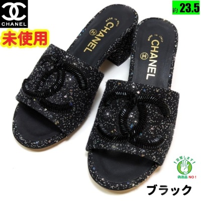 未使用さんCHANELシャネル　ココマーク　サンダル　36.5C