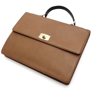 D0538S 未使用品 Epoi/レザービジネスバッグ キャメルブラウン 2WAY ショルダーバッグ 日本製 エポイ レディース