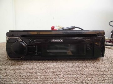 ☆　トヨタ・ダイハツ純正オプション KENWOOD 1DIN レシーバー U575D CD/チューナー/フロントUSB・AUX/MP3対応 240403　☆