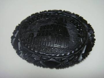 ◇アンティーク　ヴィクトリアン期　ウェットビー　ジェット　Whitby Jet ◇