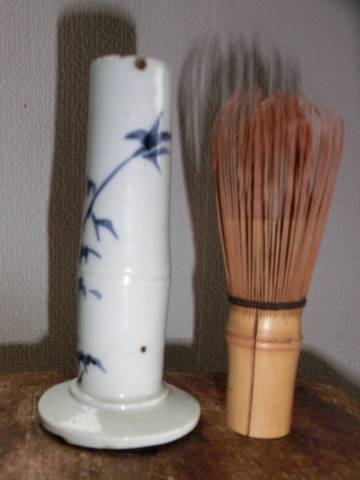 古伊万里 染付 一輪挿し 「竹文」　 江戸後期 線香立て 花入 筒 花器　筆立て　古民藝 民芸　華道　茶道　茶器　侘び 寂び　古道具　古美術