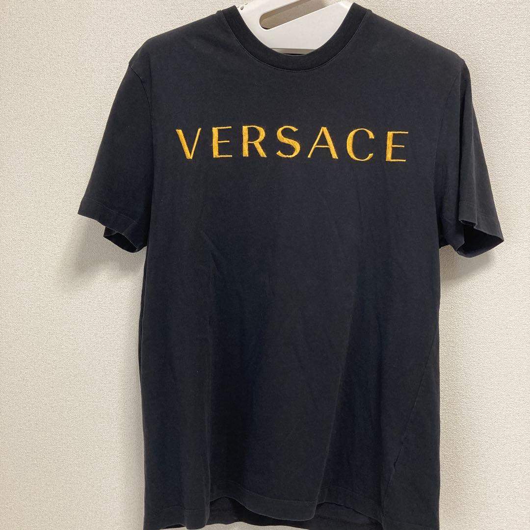 Versace 半袖Tシャツ　刺繍ロゴ