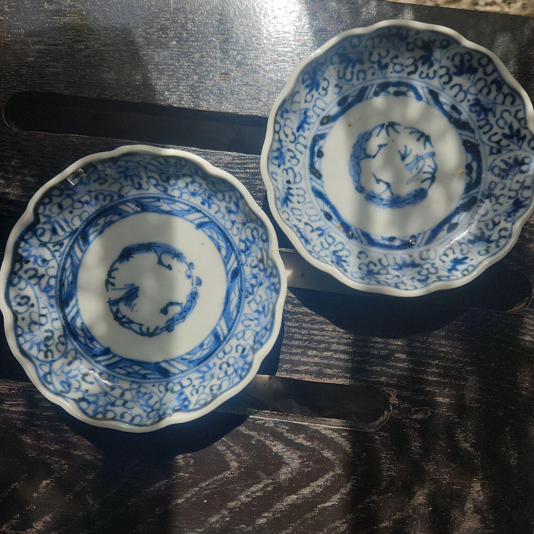 伊万里　花唐草豆皿 2枚セット