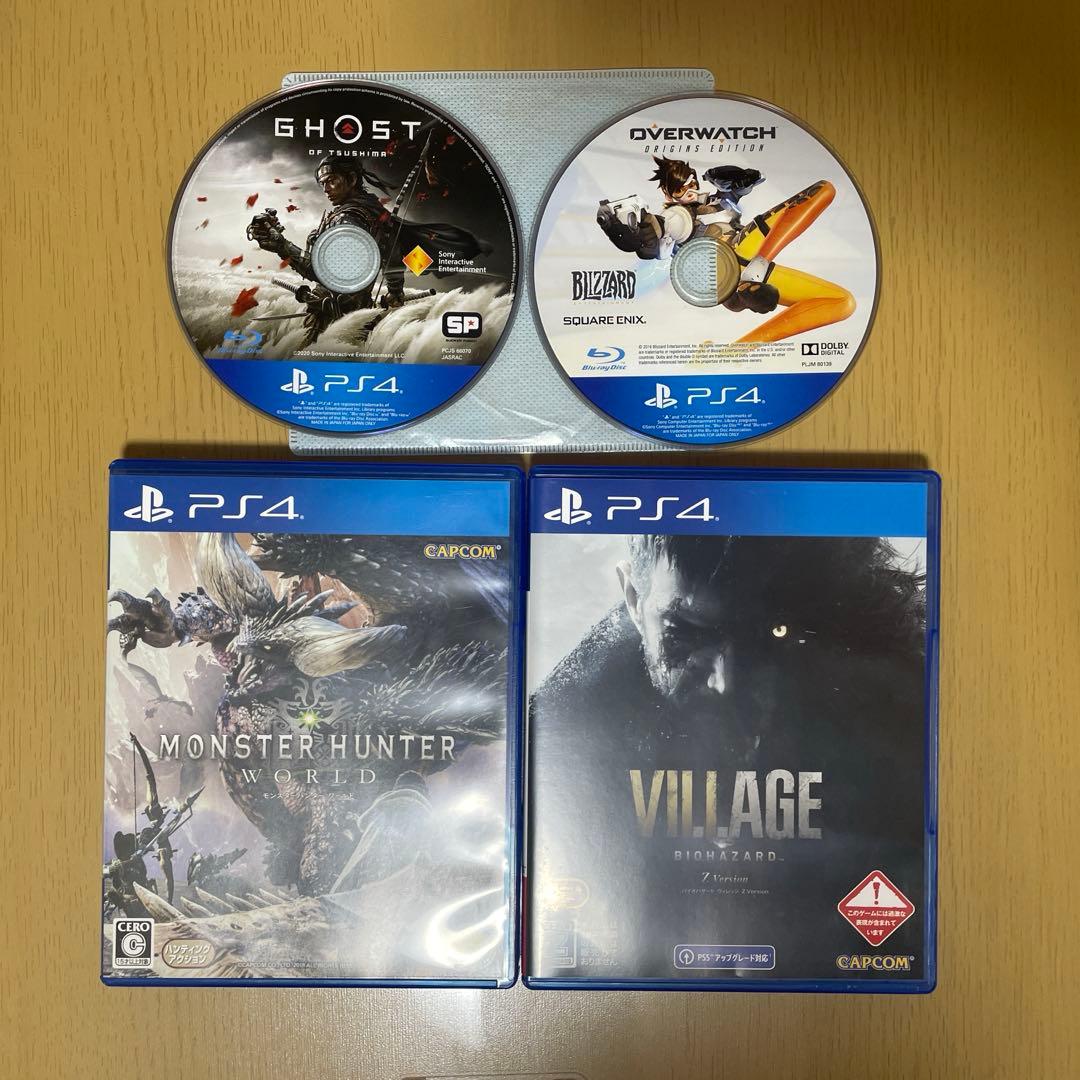 PS4 バイオハザードVILLAGE Z、ゴーストオブツシマ、まとめ売り