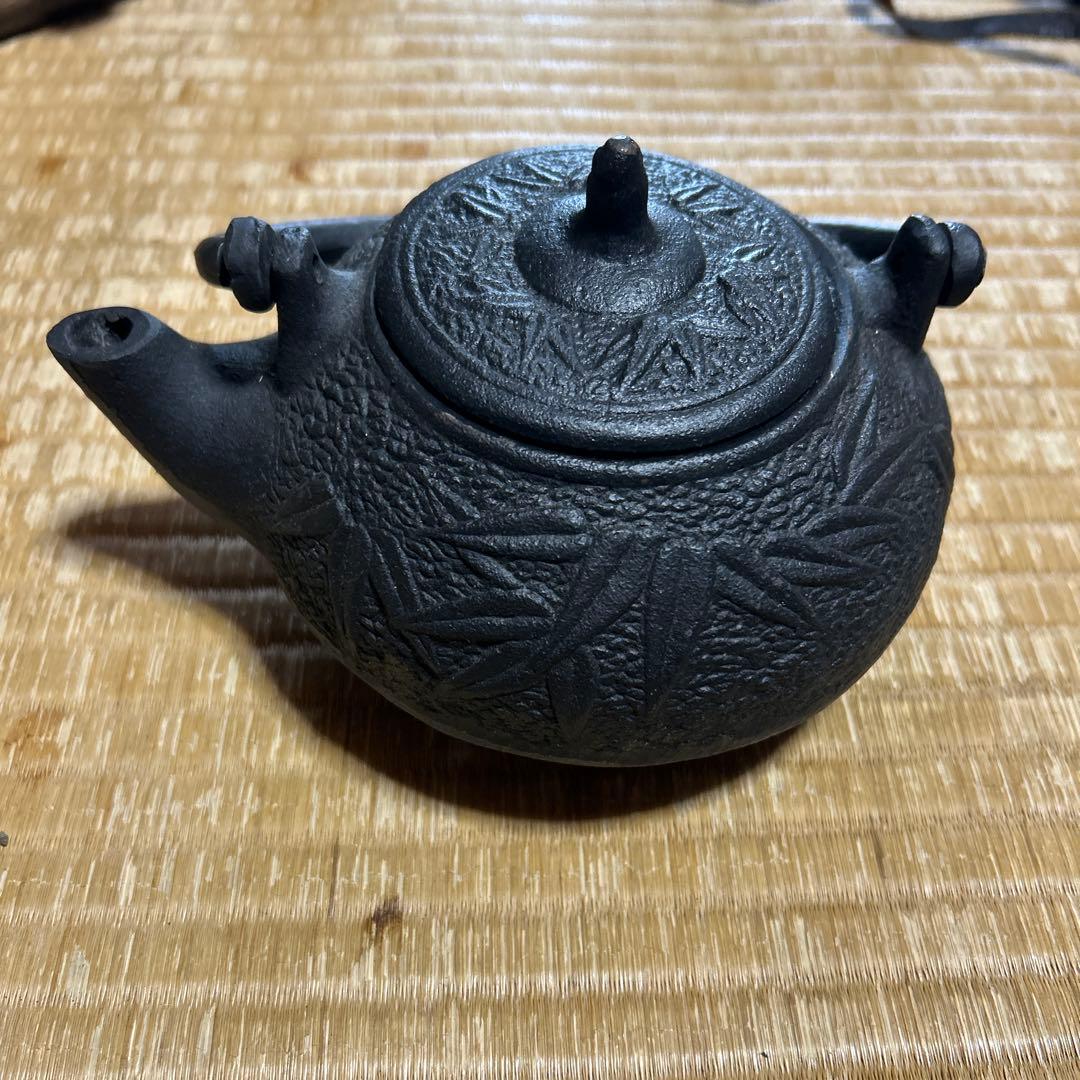 竹模様 鉄製鉄瓶