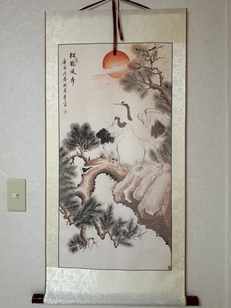 鶴の掛け軸
