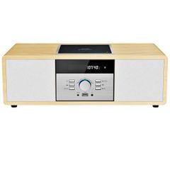 ミニコンポ・セットコンポ CDプレーヤー レトロ/Bluetooth/FMステレオ/USB MP3再生/AUX入力、ヘッドフォンジャック、家庭用コンパクトONEBODYシステムを備えたビンテージスタイルのHiFiステレオシステム (イエロー) d42875bb